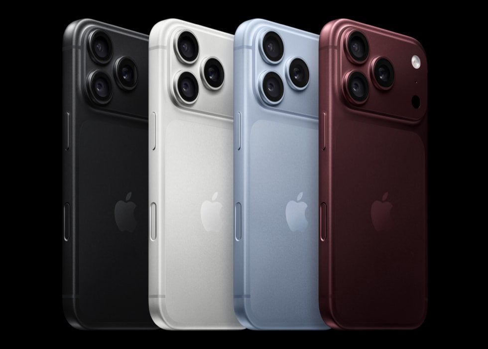 iPhone 18 Pro in black, silver, glacier and the new burgundy.