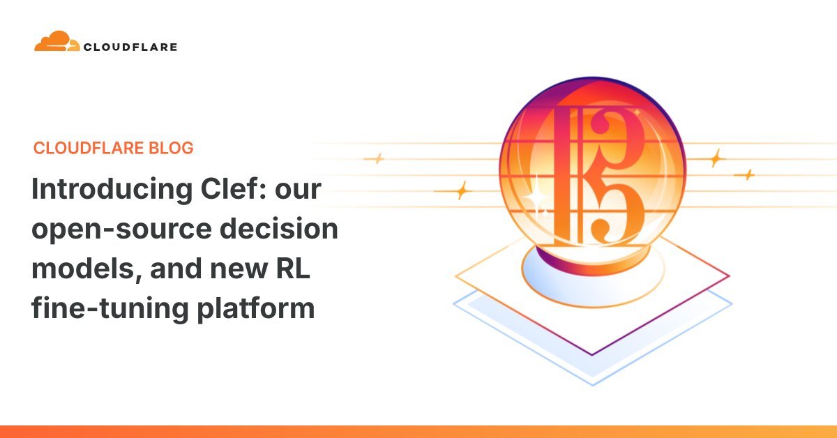 Cloudflare graphic announcing its Clef decision models