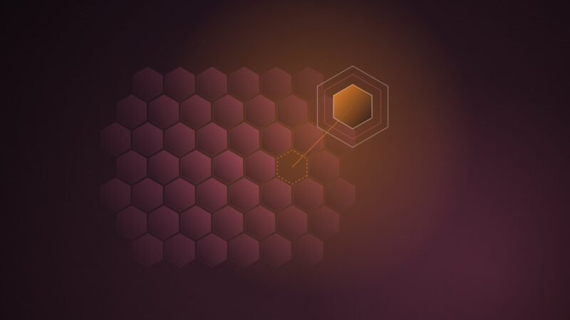 Abstract illustration of a hexagonal honeycomb cell lifted out of a larger lattice and set inside a protective outer frame