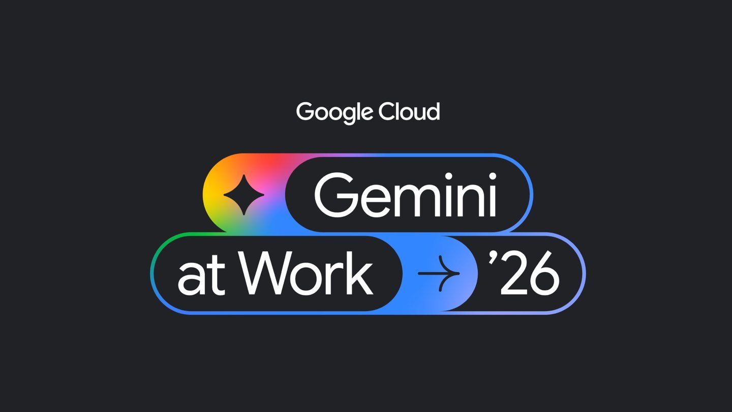 Google Cloud graphic reading 'Gemini at Work '26' on a dark background