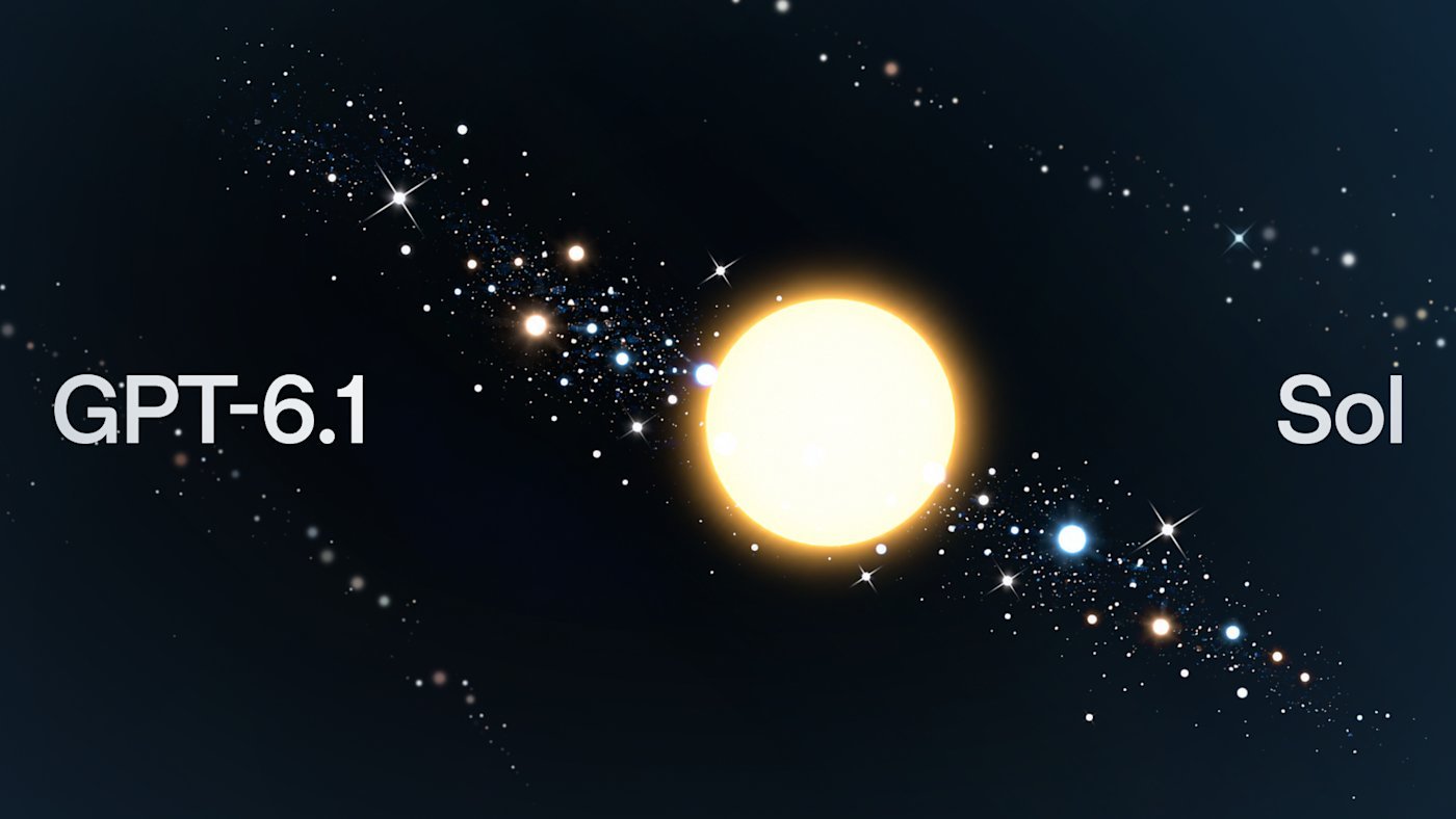 OpenAI promotional artwork for GPT-6.1 Sol
